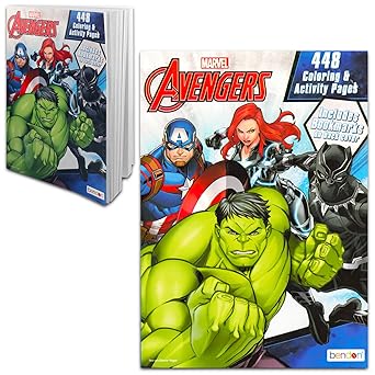 marvel the mighty avengers 400 pages of coloring fun 1st edition dalmatian press 1453008489, 978-1453008485