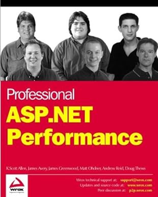 professional asp net performance 1st edition matt odhner ,doug thews ,james avery ,james greenwood ,andrew
