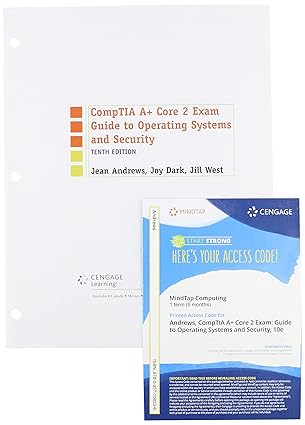 bundle comptia a+ core 2 exam guide to operating systems and security loose leaf version 10th + mindtap 1