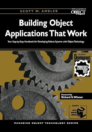 building object applications that work your step by step handbook for developing robust systems with object