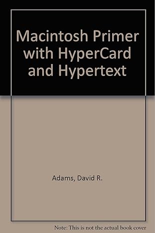 hypercard and macintosh a primer 1st edition david r adams 0070003386, 978-0070003385