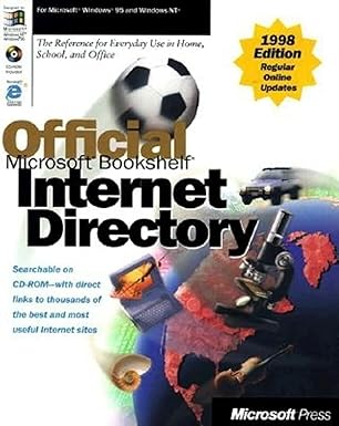 official microsoft bookshelf internet directory 1998 1st edition kerry carnahan 1572316179, 978-1572316171