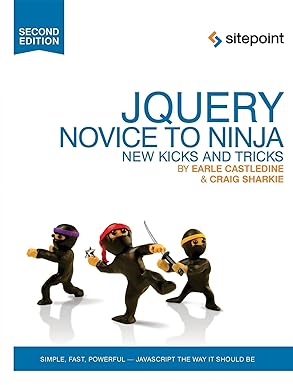 jquery novice to ninja 1st edition earle castledine ,craig sharkie 0987153013, 978-0987153012