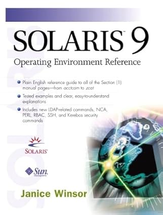 solaris 9 operating environment reference 1st edition janice winsor 0131007017, 978-0131007017