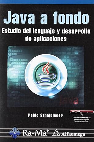 java a fondo estudio del lenguaje y desarrollo de aplicaciones 1st edition antonio garcia tome 8499640699,