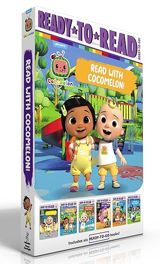 read with cocomelon i like school this is the way we play the balloon boat race hide and seek fun cece has a