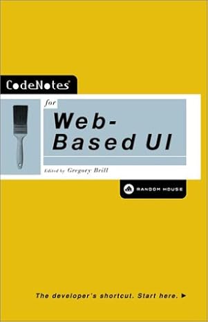 codenotes for web based ui 1st edition gregory brill 0812992164, 978-0812992168