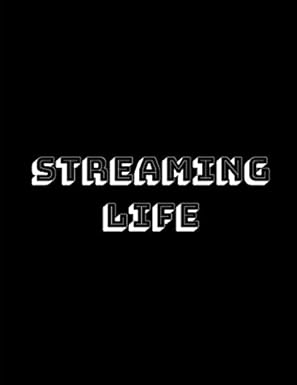 streaming life streamer notebook planner to plan your weekly livestreams for the year if you love gaming