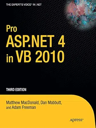 pro asp net 4 in vb 2010 1st edition matthew macdonald ,dan mabbutt ,adam freeman 1430225114, 978-1430225119