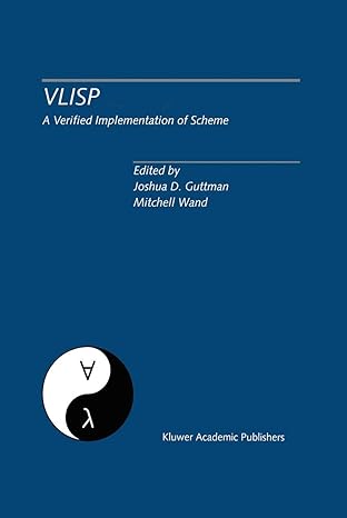 vlisp a verified implementation of scheme a special issue of lisp and symbolic computation an international