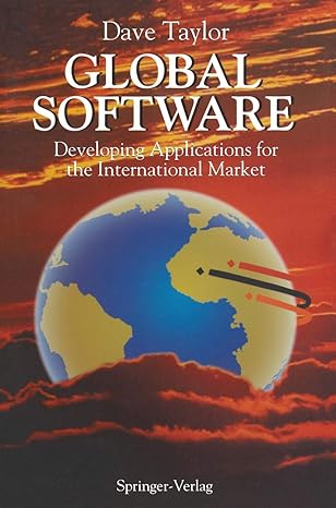 global software developing applications for the international market 1st edition dave taylor 0387977066,