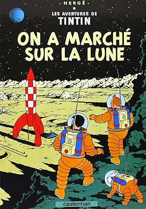 on a marche sur la lune 1st edition herge 220300116x, 978-2203001169