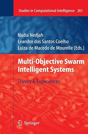 multi objective swarm intelligent systems theory and experiences 1st edition leandro dos santos coelho