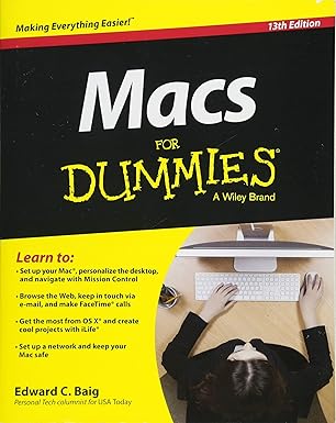 macs for dummies 1st edition edward c baig 1118898699, 978-1118898697