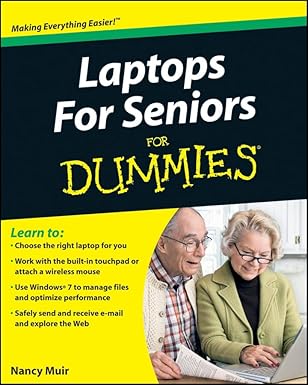 laptops for seniors for dummies 1st edition nancy c muir 0470578300, 978-0470578308