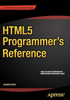 html5 programmers reference 1st edition jonathan reid 1430263679, 978-1430263678