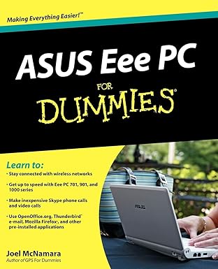 asus eee pc for dummies 1st edition joel mcnamara 0470411546, 978-0470411544