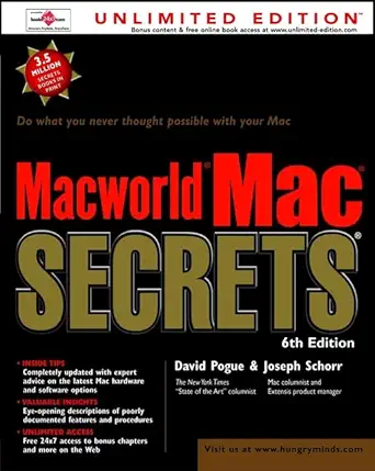 macworld mac secrets 1st edition david pogue ,joseph schorr 0764534157, 978-0764534157