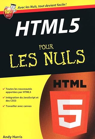 html 5 poche pour les nuls 1st edition andy harris 2754031715, 978-2754031714