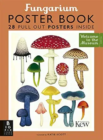 fungarium poster book 24 pull out posters inside 1st edition ester gaya 1787418286, 978-1787418288