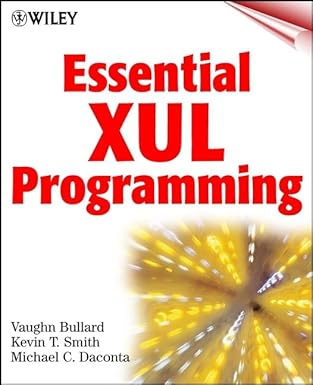 essential xul programming 1st edition vaughn bullard 0471415804, 978-0471415800