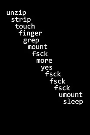 unzip strip touch unix linux programmer notebook sys admin shell script journal for it administrators and