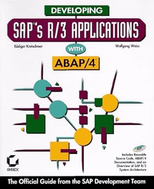 developing saps r/3 applications with abap/4 1st edition rudiger kretschmer ,wolfgang weiss 078211881x,