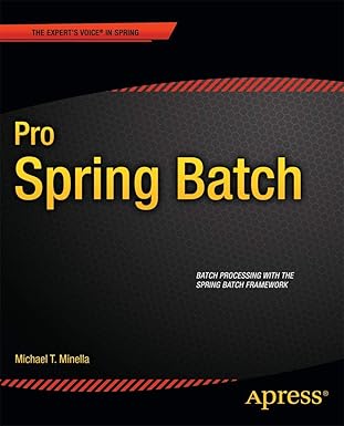 pro spring batch 1st edition michael minella 1430234520, 978-1430234524