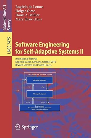 software engineering for self adaptive systems international seminar dagstuhl castle germany october 24 29