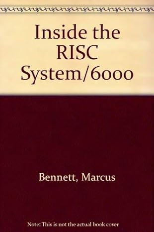 inside the ibm risc system/6000 1st edition marcus bennett 0077076885, 978-0077076887
