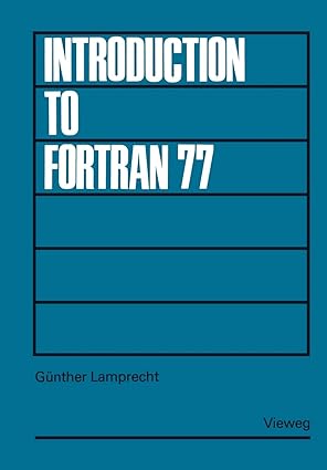 introduction to fortran 77 1st edition ga 1/4nther lamprecht 3528033606, 978-3528033606