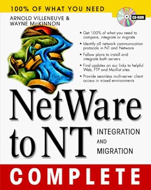 netware to windows nt complete integration and migration 1st edition arnold villeneuve ,wayne mckinnon