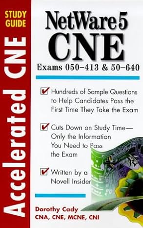accelerated netware 5 cne study guide 1st edition dorothy l cady 0071345310, 978-0071345316