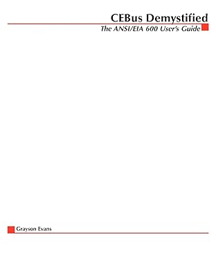 cebus demystified the ansi/eia 600 users guide 1st edition grayson evans 0071370064, 978-0071370066