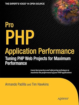 pro php application performance tuning php web projects for maximum performance 1st edition armando padilla