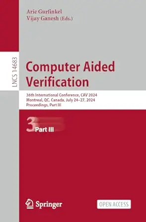 computer aided verification 36th international conference cav 2024 montreal qc canada july 24a 27 2024