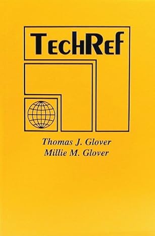 tech ref 1st edition thomas j glover ,millie m young 1885071469, 978-1885071460