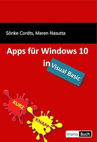 apps fa 1/4r windows 10 in visual basic 1st edition sa nke cordts ,maren nasutta 3944330579, 978-3944330570