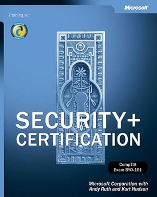 security+ certification training kit 1st edition microsoft corporation 0735618224, 978-0735618220