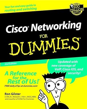 cisco networking for dummies 1st edition ron gilster 076451668x, 978-0764516689