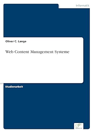 web content management systeme 1st edition oliver c lange 3838648781, 978-3838648781