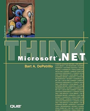 think microsoft net 1st edition bart a depetrillo 0789725959, 978-0789725950