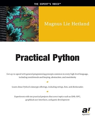 practical python 1st edition magnus lie hetland 1590590066, 978-1590590065