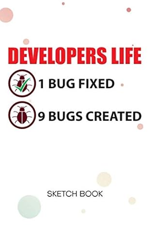 sketchbook software developer notebook journal blank paper a5 6x9 120 pages computer quote planner bugs fixed