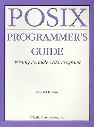 posix programmers guide 1st edition donald lewine 0937175730, 978-0937175736
