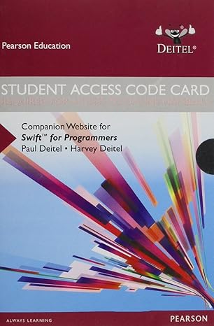 access code card for swift for programmers 1st edition paul deitel ,harvey deitel 0134058186, 978-0134058184