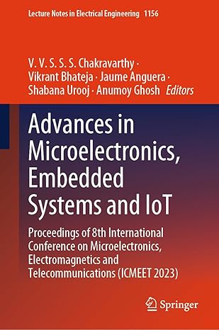 advances in microelectronics embedded systems and iot proceedings of 8th international conference on