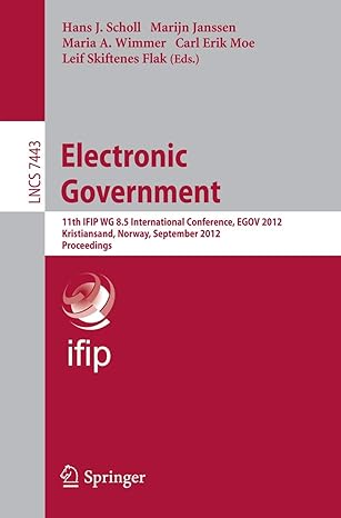 electronic government 11th ifip wg 8 5 international conference egov 2012 kristiansand norway september 3 6