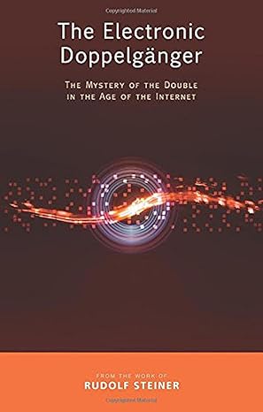 the electronic doppelga nger the mystery of the double in the age of the internet 1st edition rudolf steiner