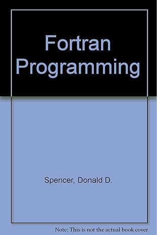 fortran programming 1st edition donald d spencer 0892180420, 978-0892180424